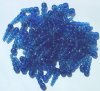 100 19mm Acrylic Dragonfly Bodies - Transparent Blue